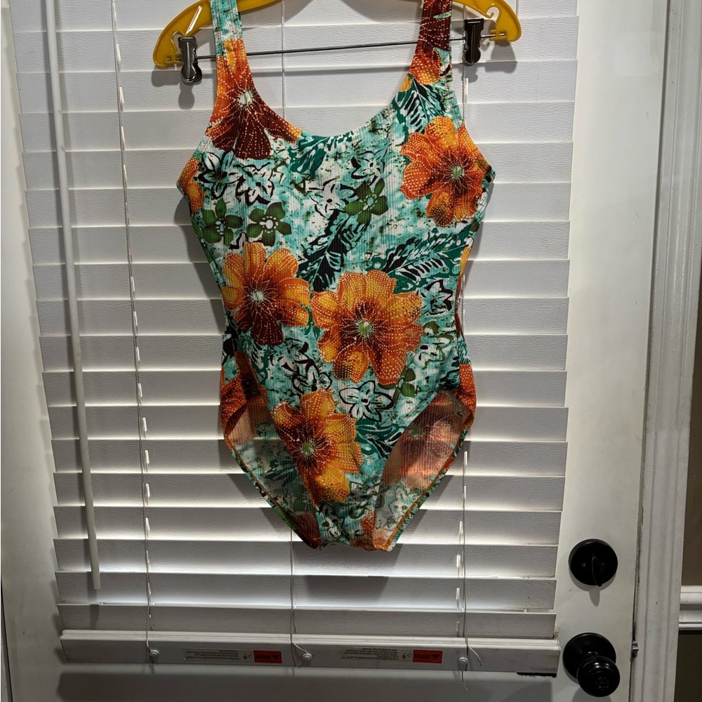 Catalina Beige and Multicolor Swimsuit